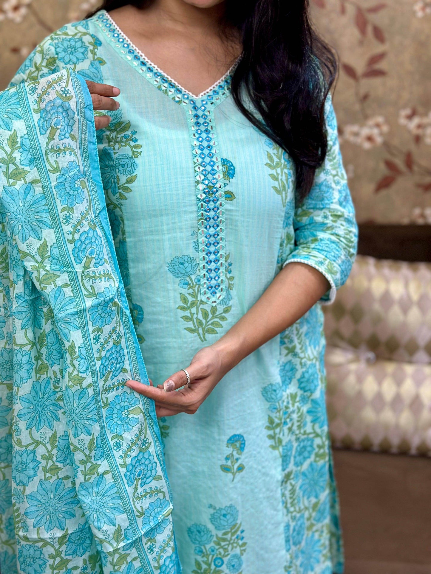 Premium Cotton Suit For Women - Vijay Laxmi