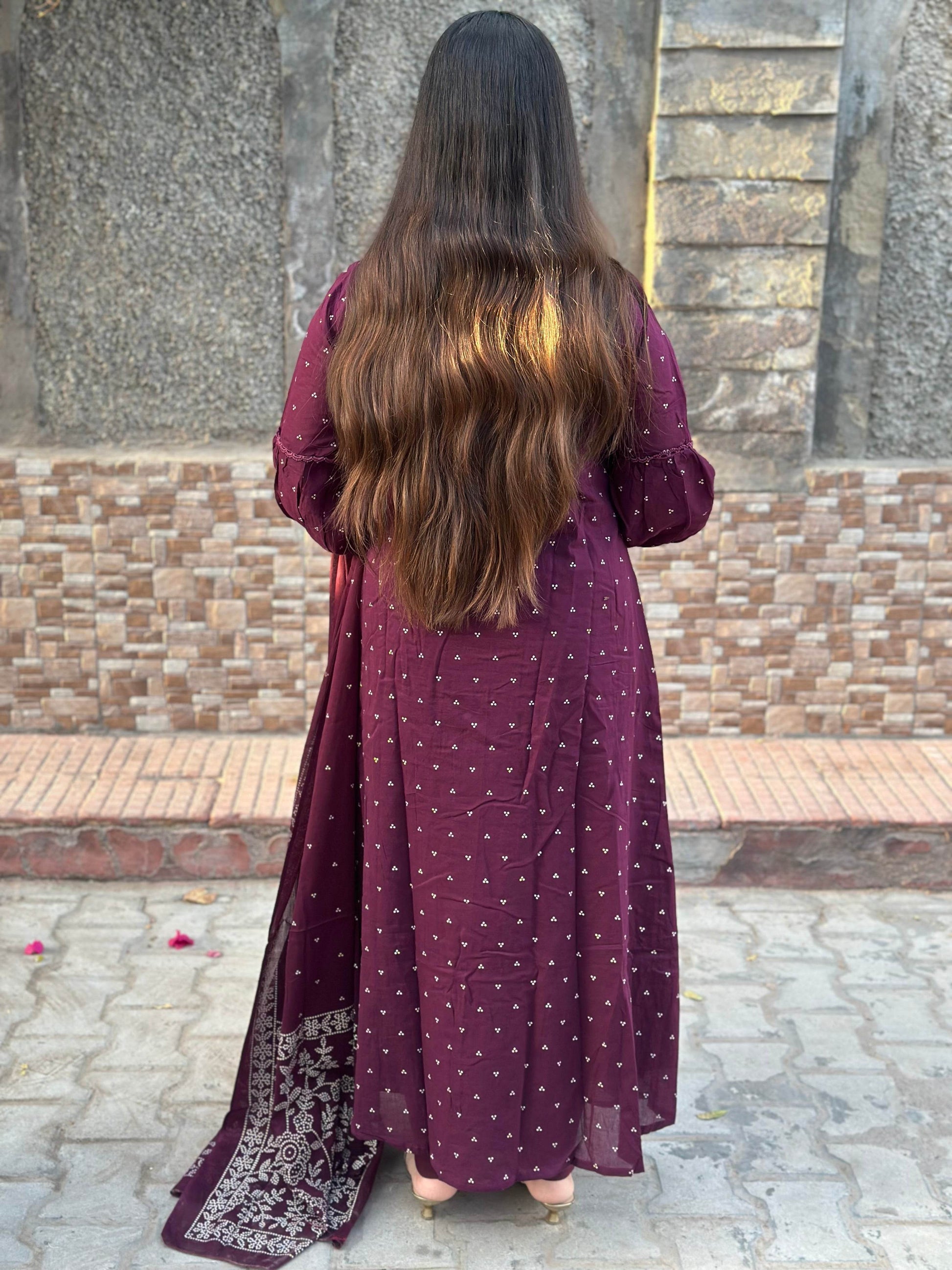 Mul Cotton kurta set for women with dupatta - Vijay Laxmi