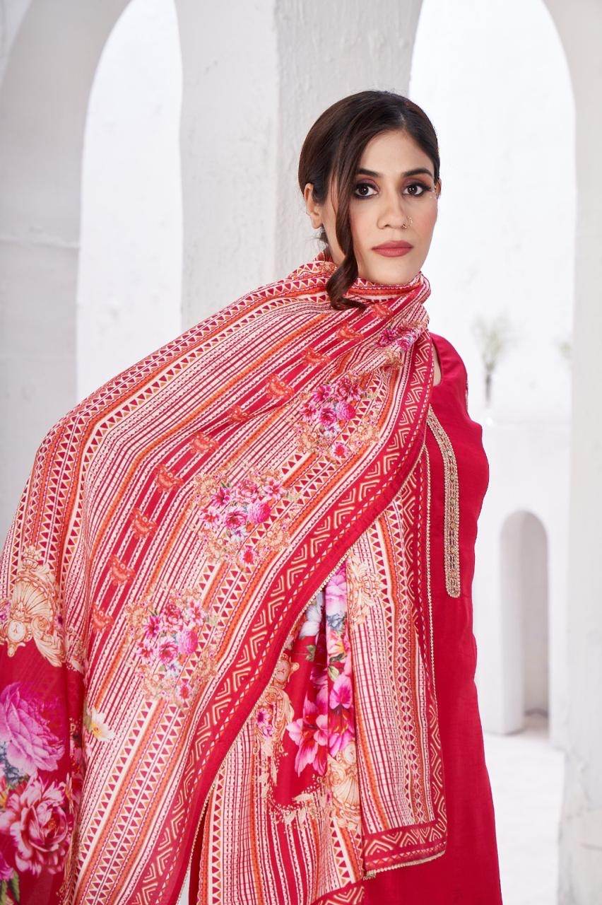 Maharani Crepe Suit - Vijay Laxmi