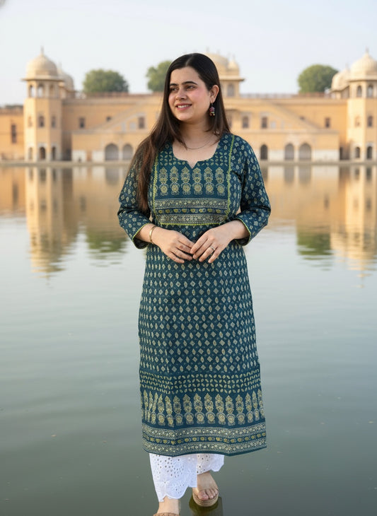 Airy Cotton Arjakh Kurti for women
