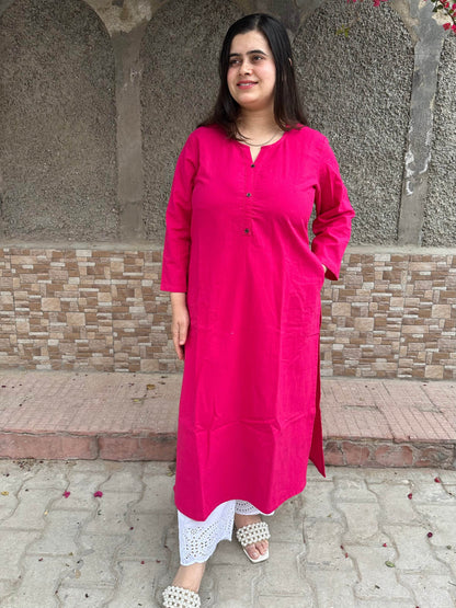 Airy Linen Long Kurta - Vijay Laxmi
