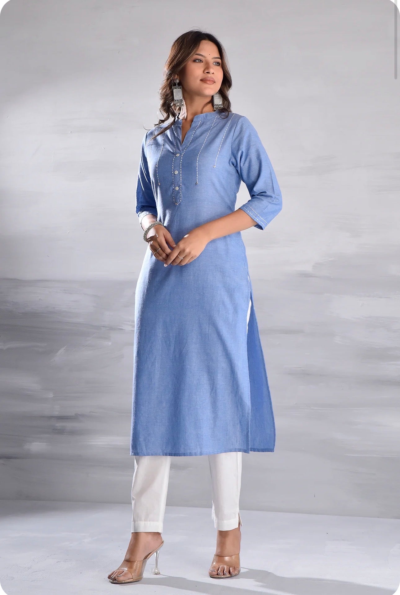 Denim Cotton kurti