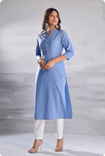Denim Cotton kurti