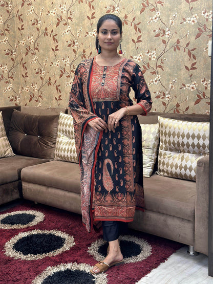 Pure Viscose Soft Silk Suit - Vijay Laxmi