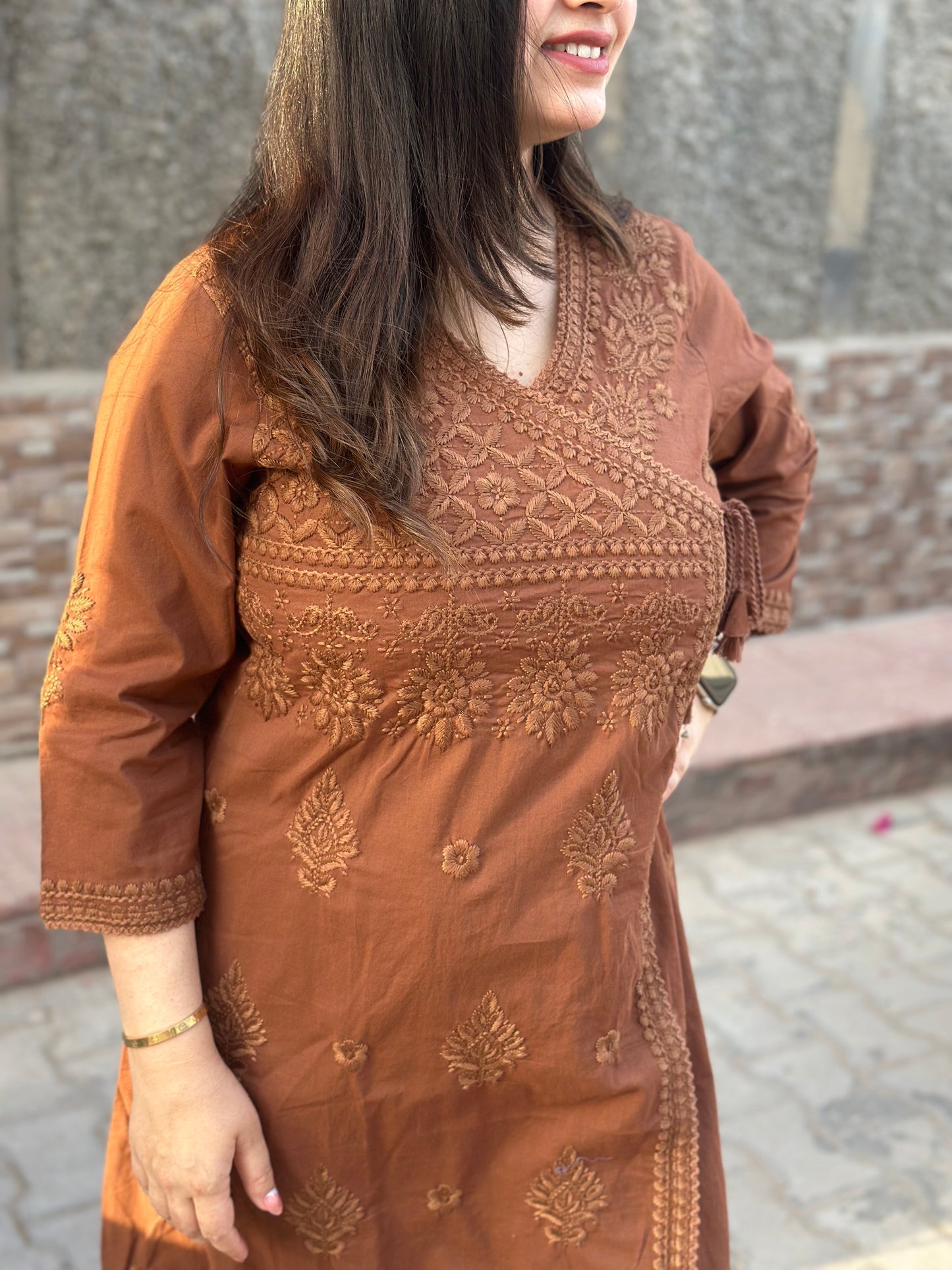 Cotton Chikankari kurta Set