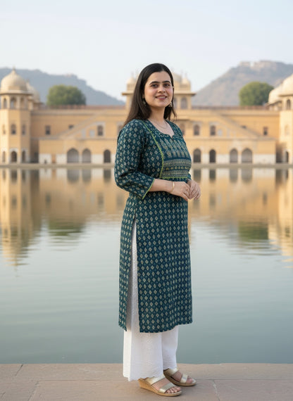 Airy Cotton Arjakh Kurti for women