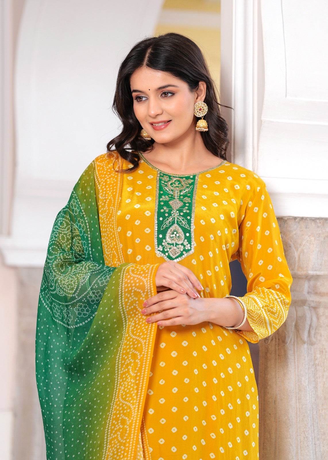 Soft Crepe Silk Suit For Women - Vijay Laxmi