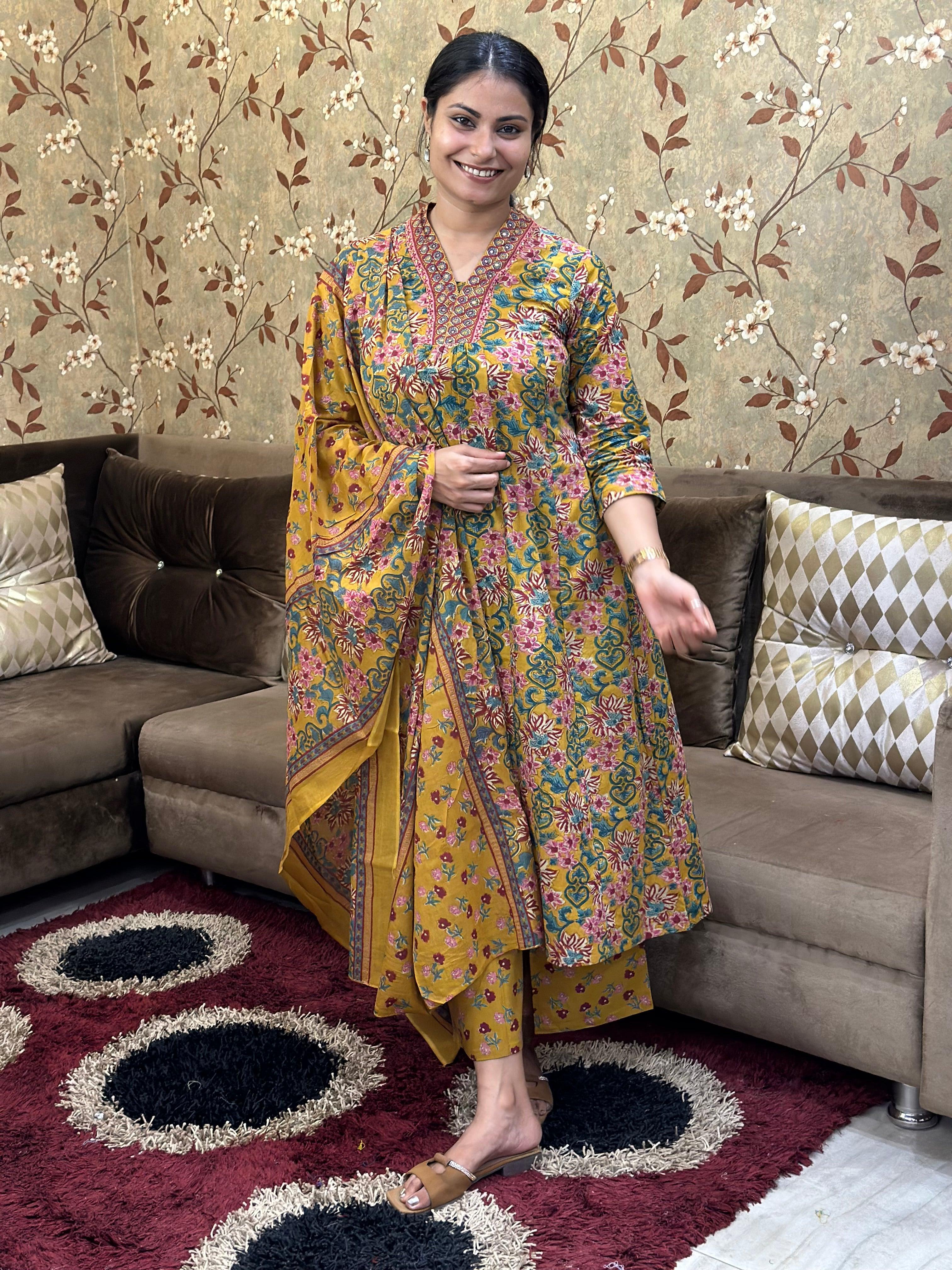 Bagru Print Cotton Suit