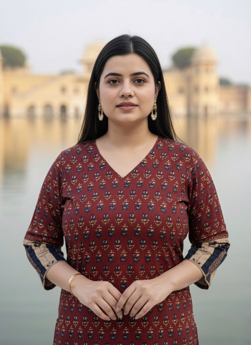 Airy Cotton Arjakh Kurti for women