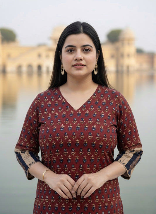 Airy Cotton Arjakh Kurti for women