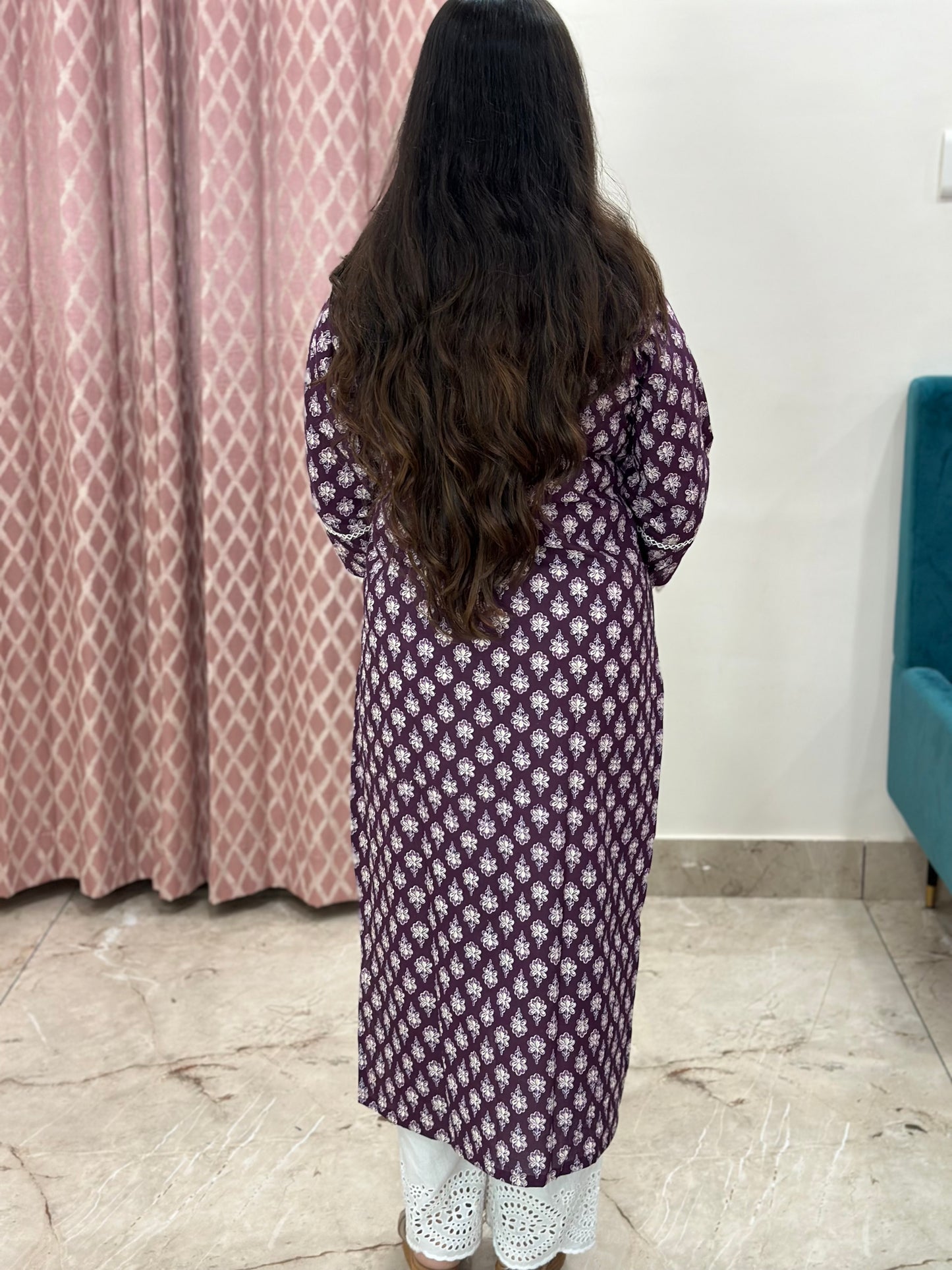 Purple queen Airy Cotton Kurti for women