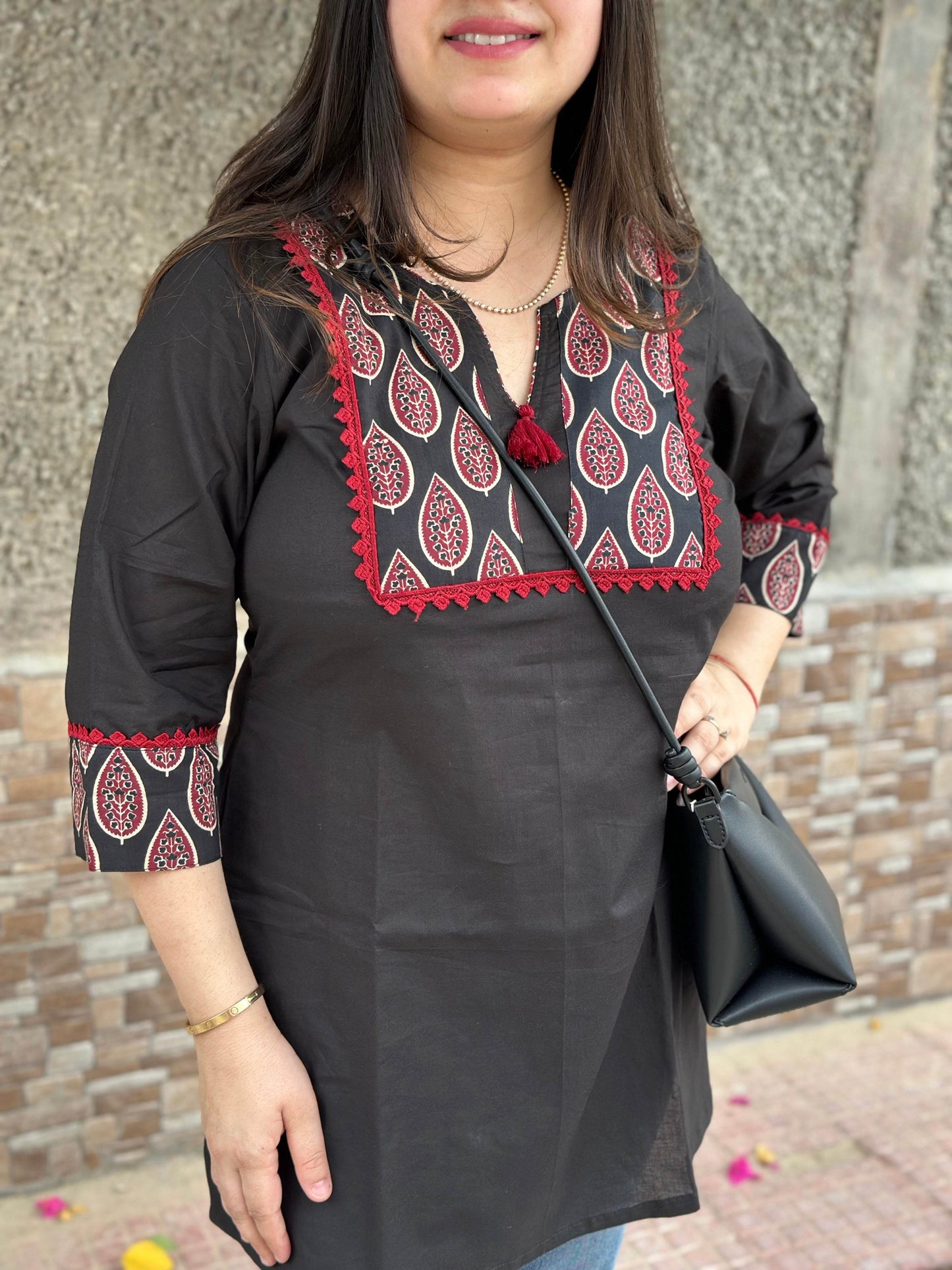 Short Cotton tunics for women - Vijay Laxmi