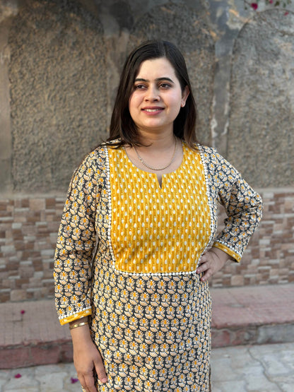 Airy Cotton Kurti for women - Vijay Laxmi