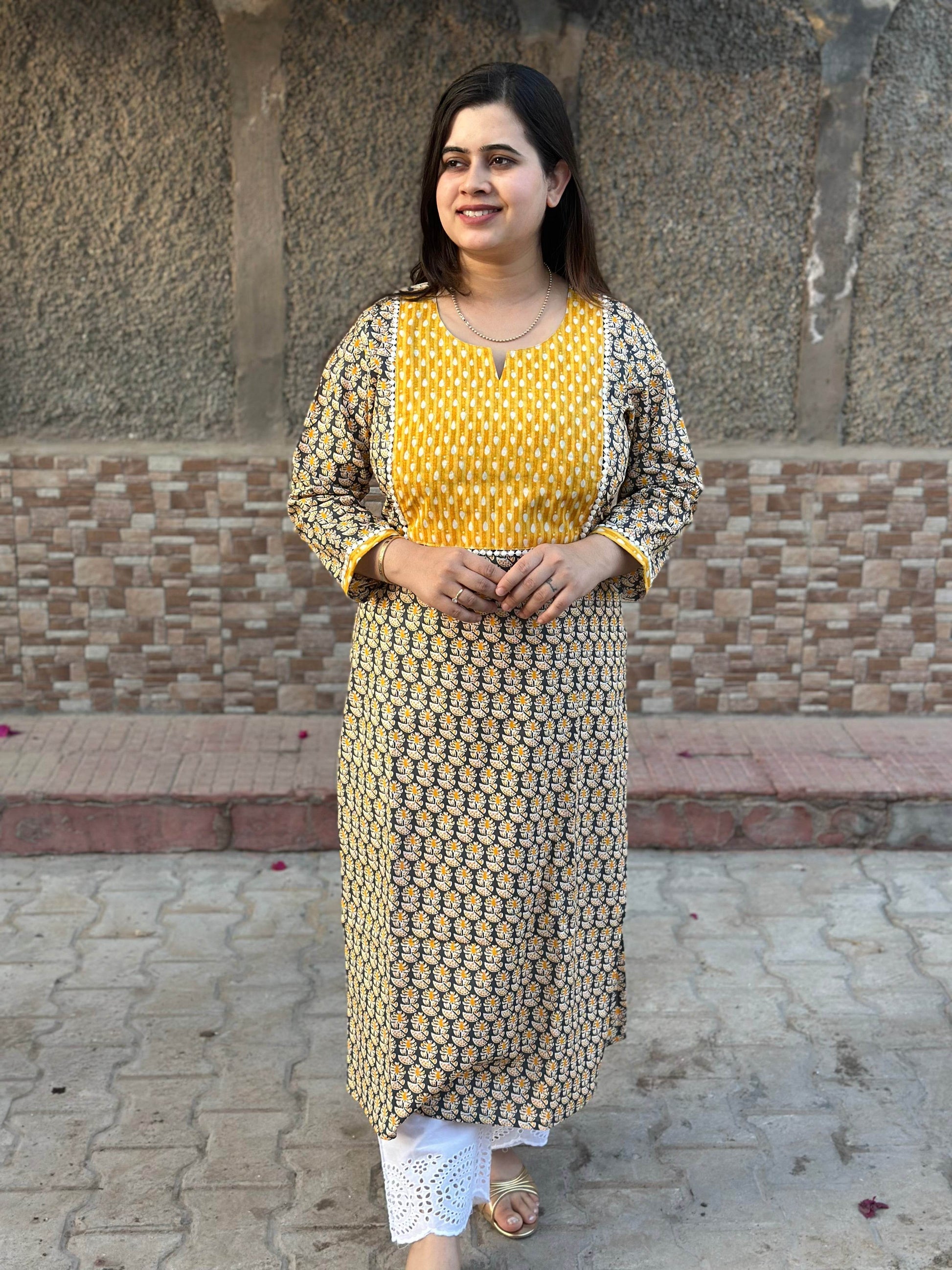 Airy Cotton Kurti for women - Vijay Laxmi