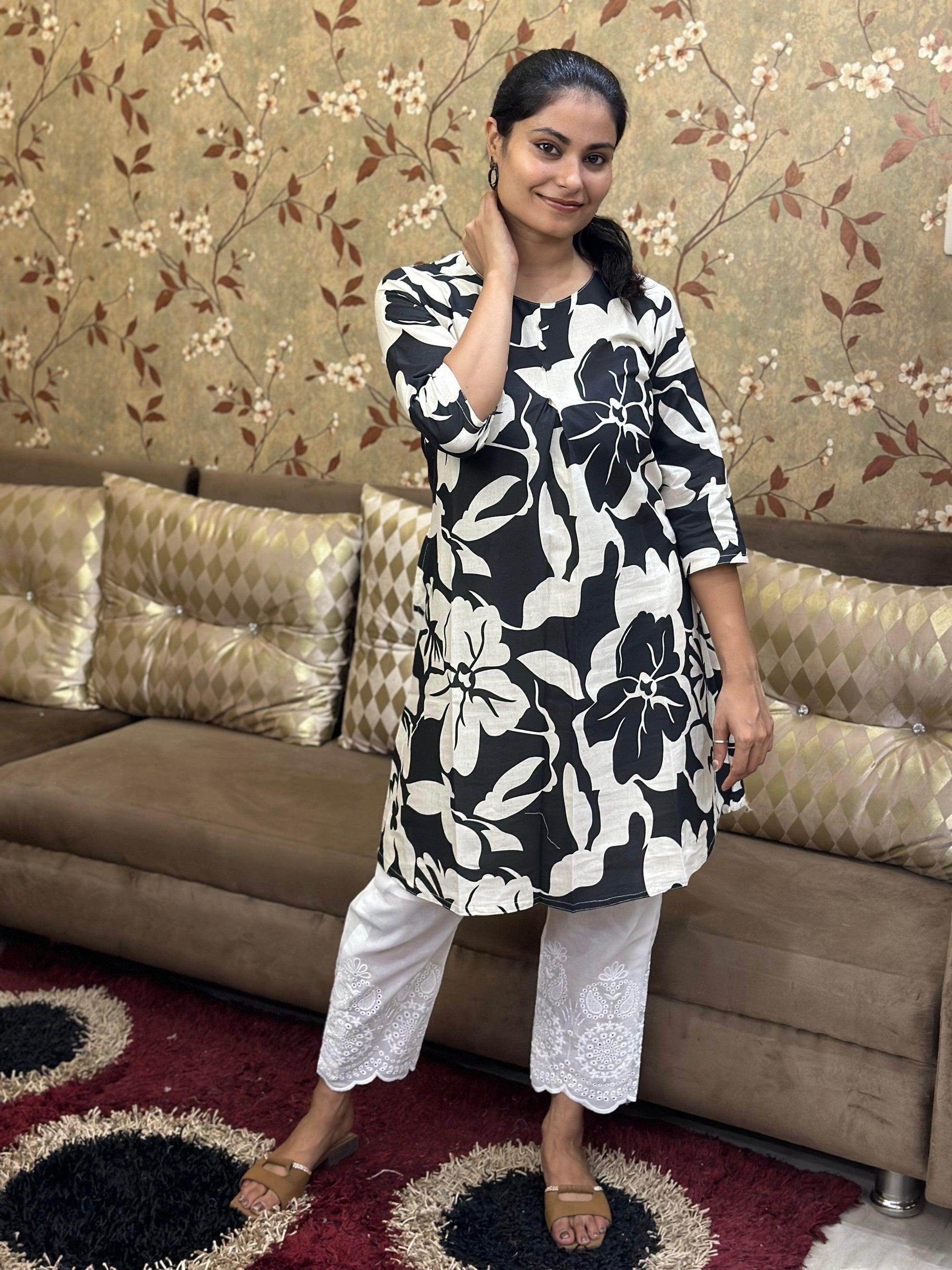Cotton Kurti For Women - Vijay Laxmi