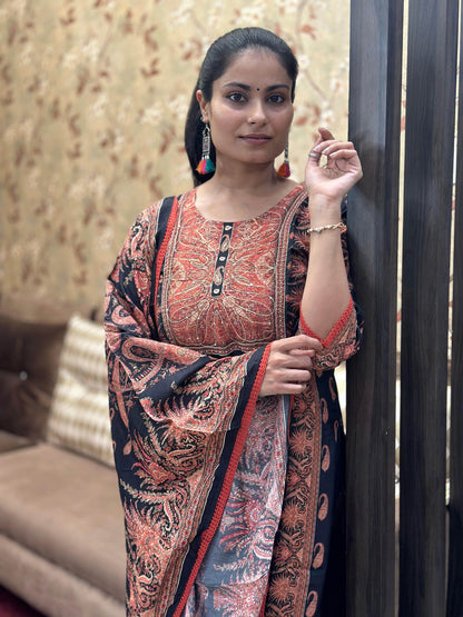 Pure Viscose Soft Silk Suit - Vijay Laxmi