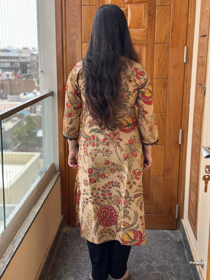 Gulmohar Cotton kurti for women angrakha