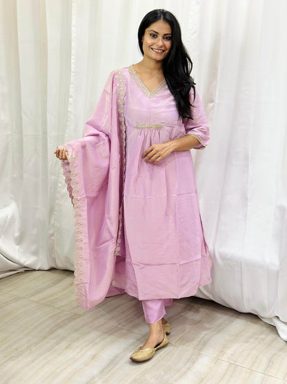 Viscose Shimmer Silk suit For Women - Vijay Laxmi