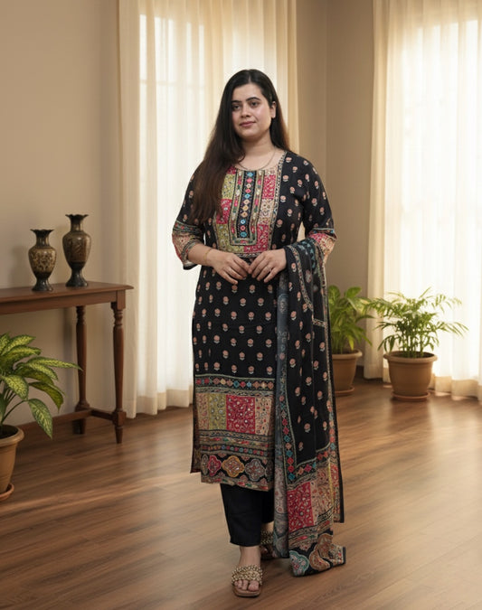 Crepe Silk Suit Set for Women