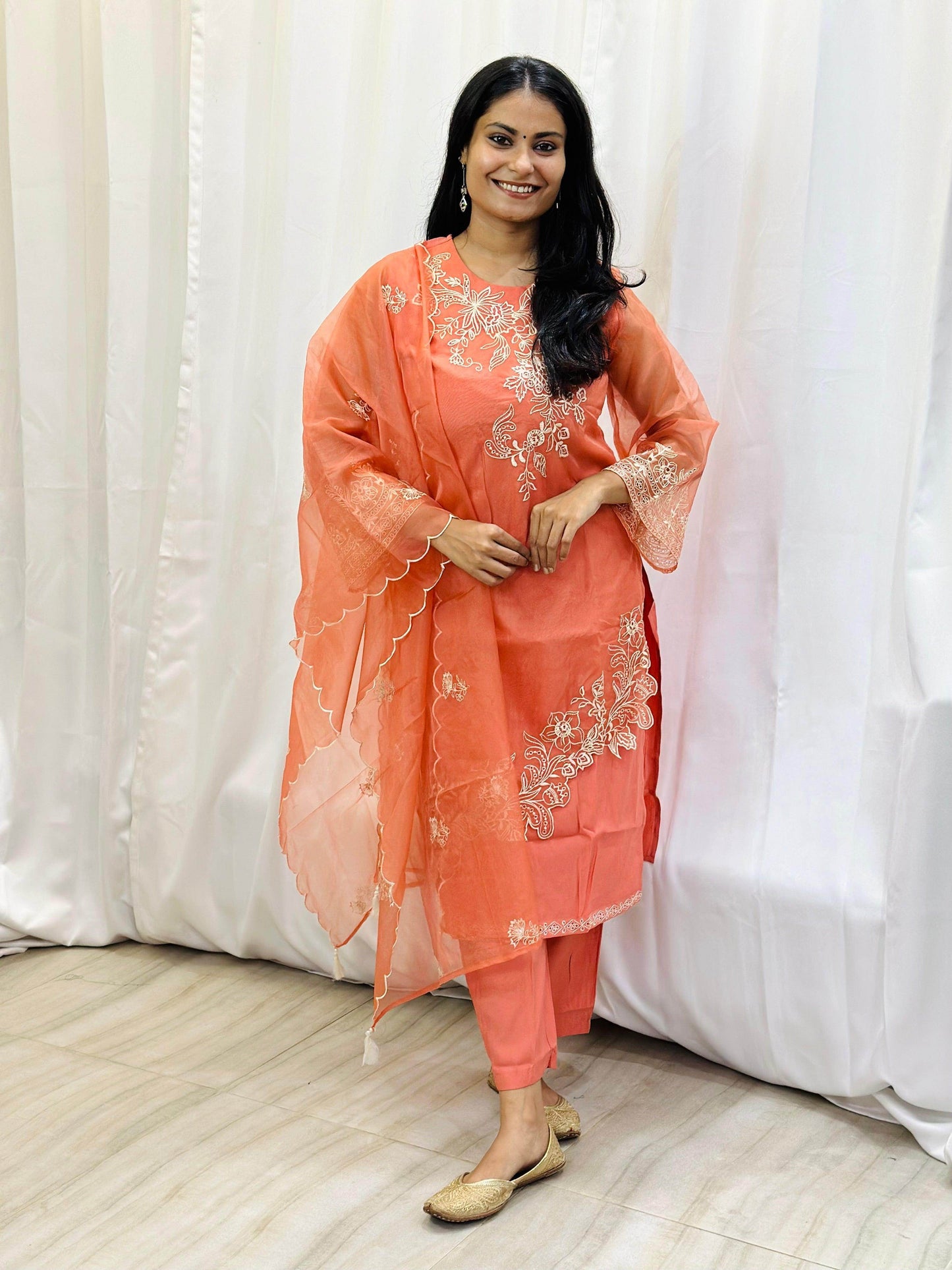 Organza Suit Set For Women - Vijay Laxmi