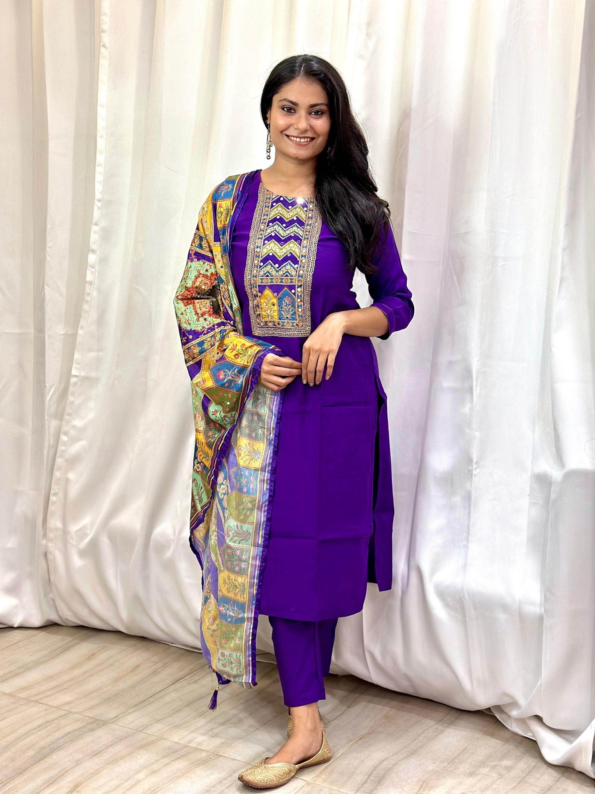 Silk suit For Women - Vijay Laxmi