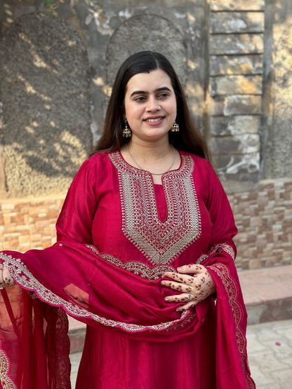 Soft Chinon Silk Suit For Women - Vijay Laxmi