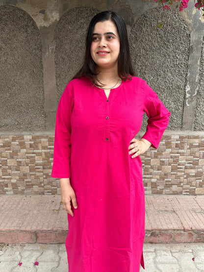 Airy Linen Long Kurta - Vijay Laxmi