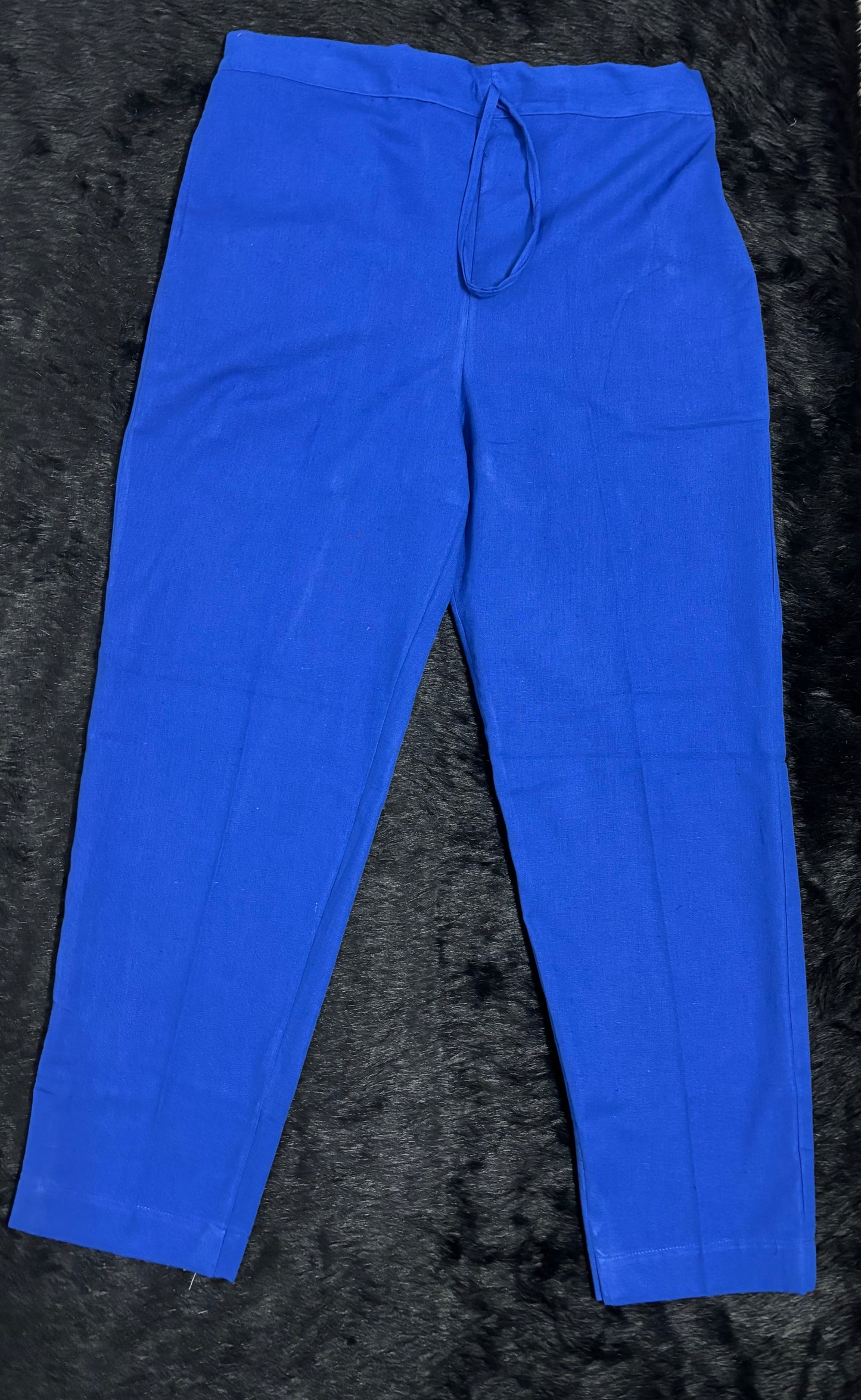 Breathable Royal Blue Cotton Pants
