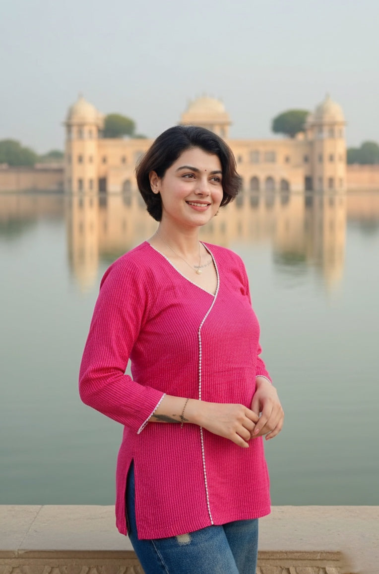 Short Kantha Cotton tunic for women