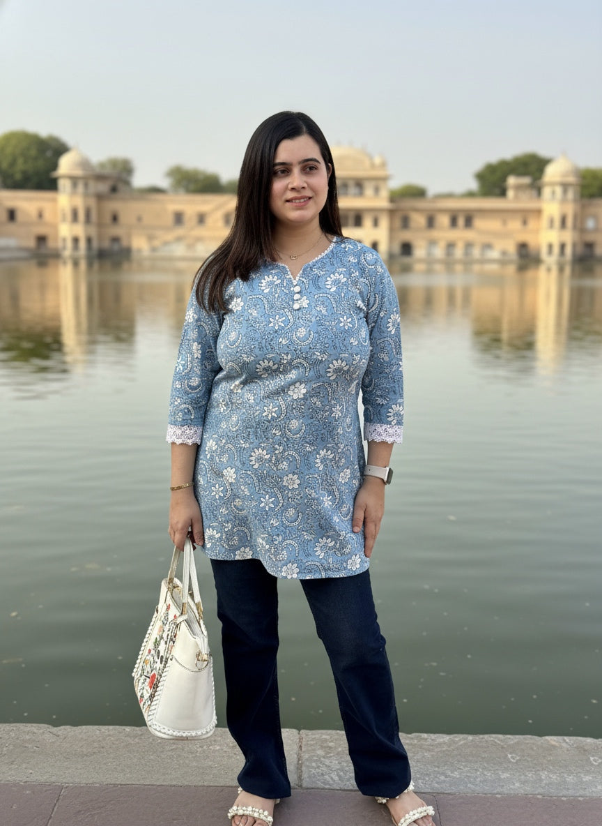 Short Cotton tunics for women