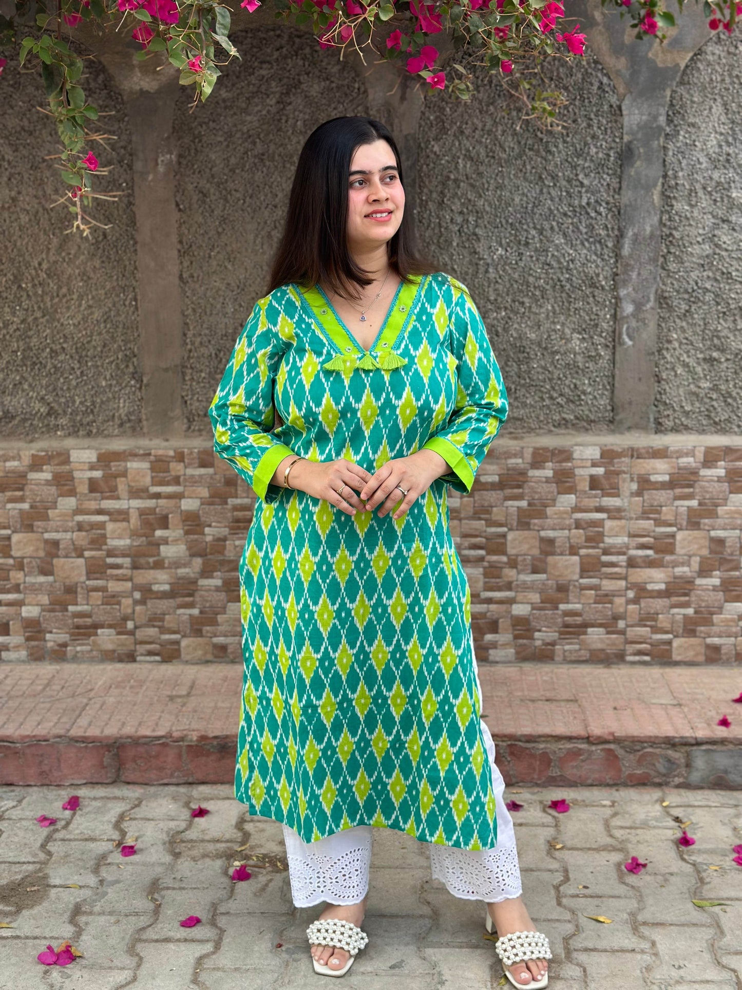 Airy cotton kurti for women - Vijay Laxmi