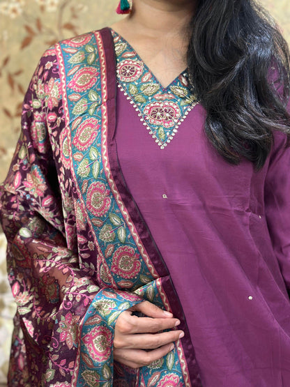 Silk Suit For Women - Vijay Laxmi