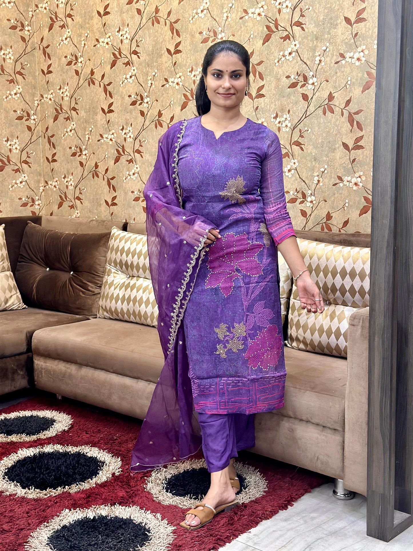 Soft Organza Suit For Women - Vijay Laxmi