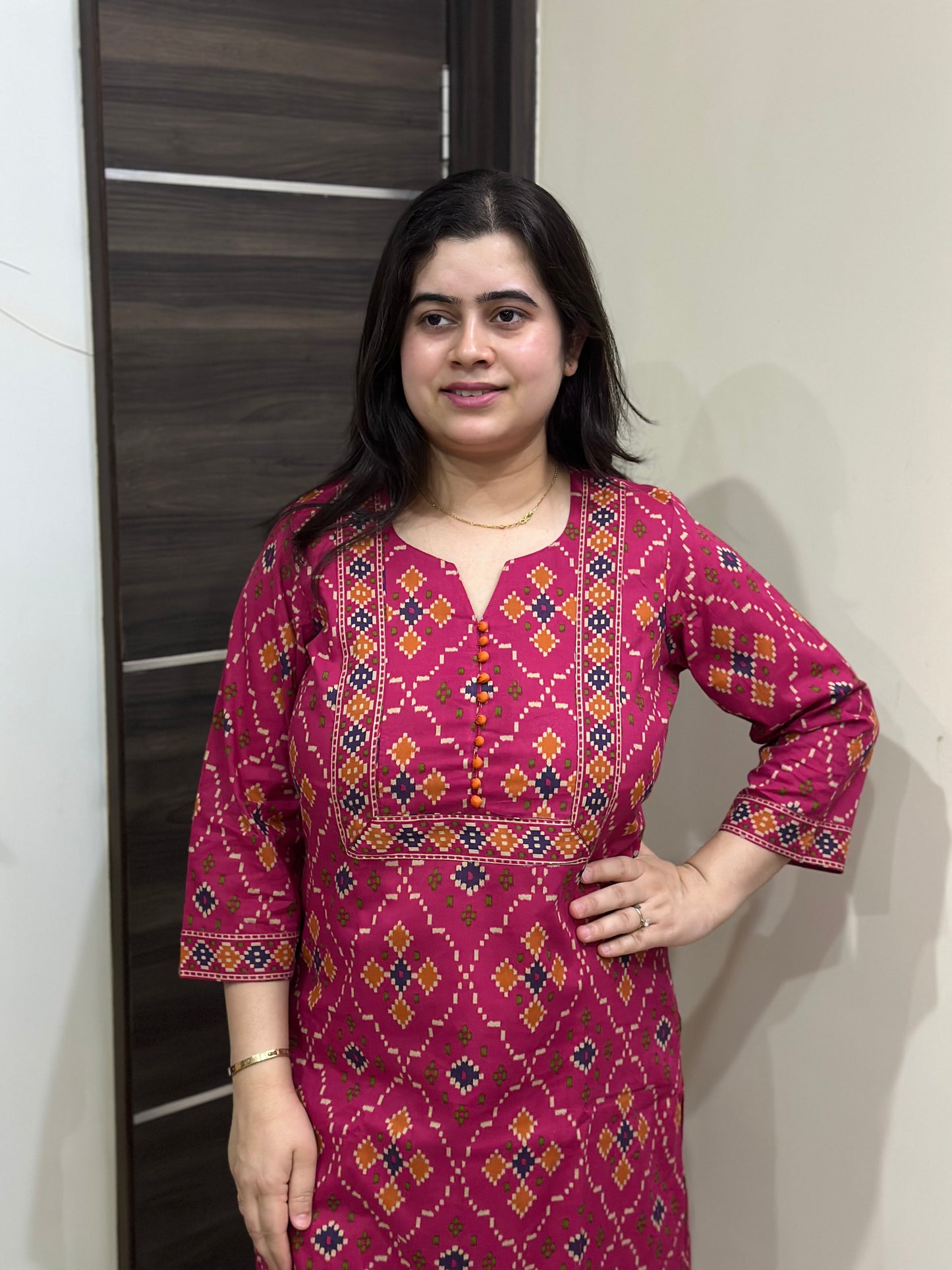 Ruhani Cotton kurta set for women pink