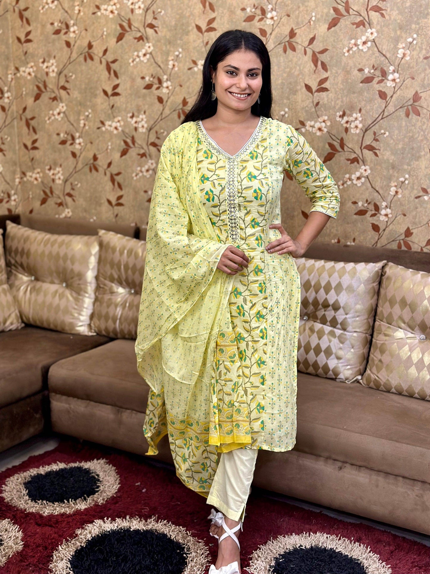Premium Cotton Suit For Women - Vijay Laxmi