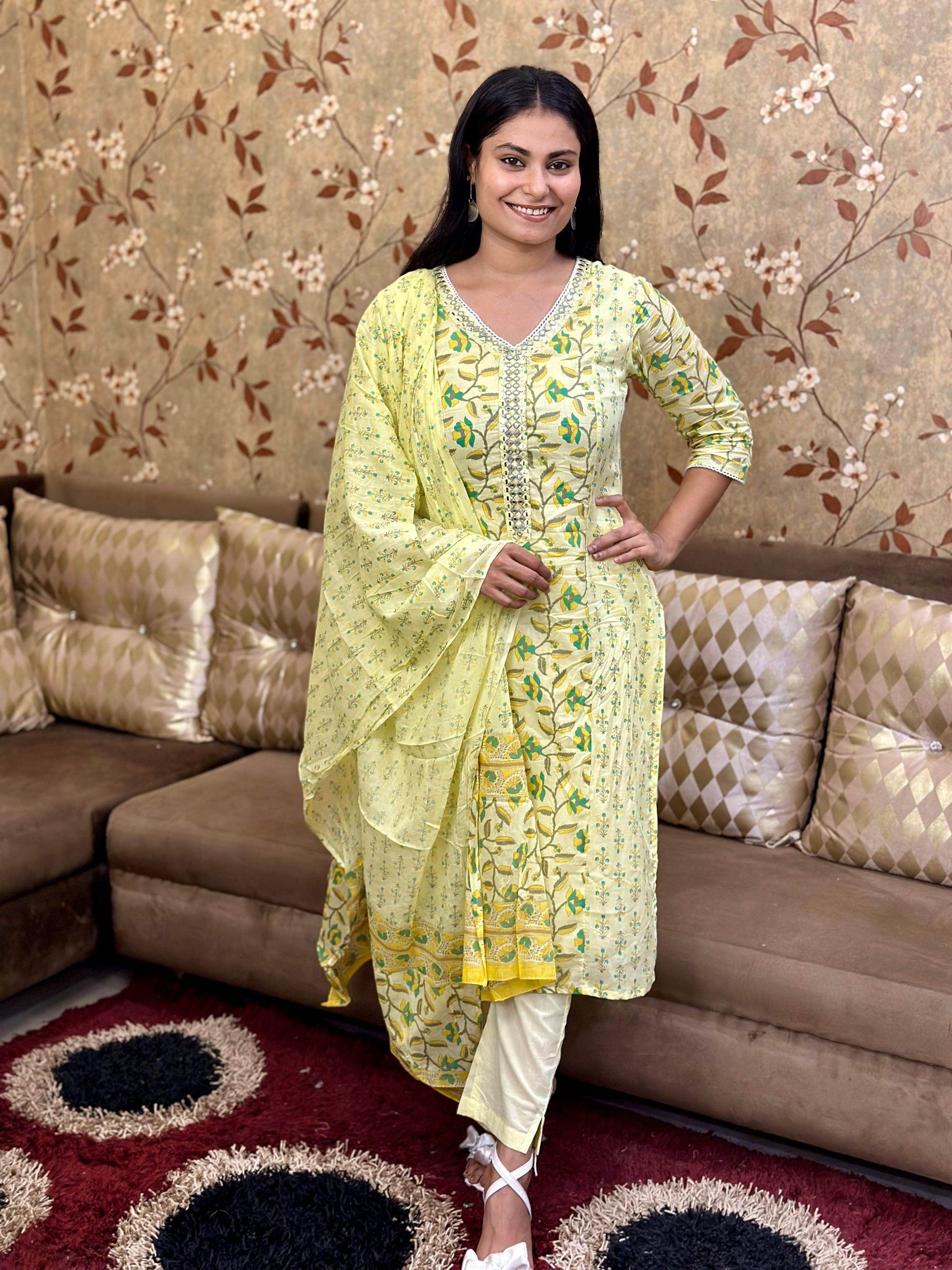 Premium Cotton Suit For Women - Vijay Laxmi