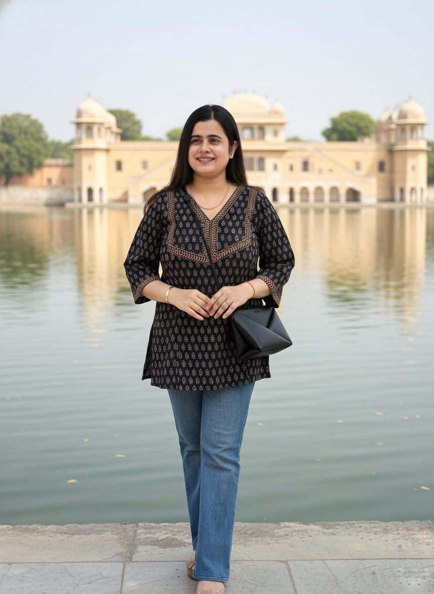 Short Cotton tunics for women