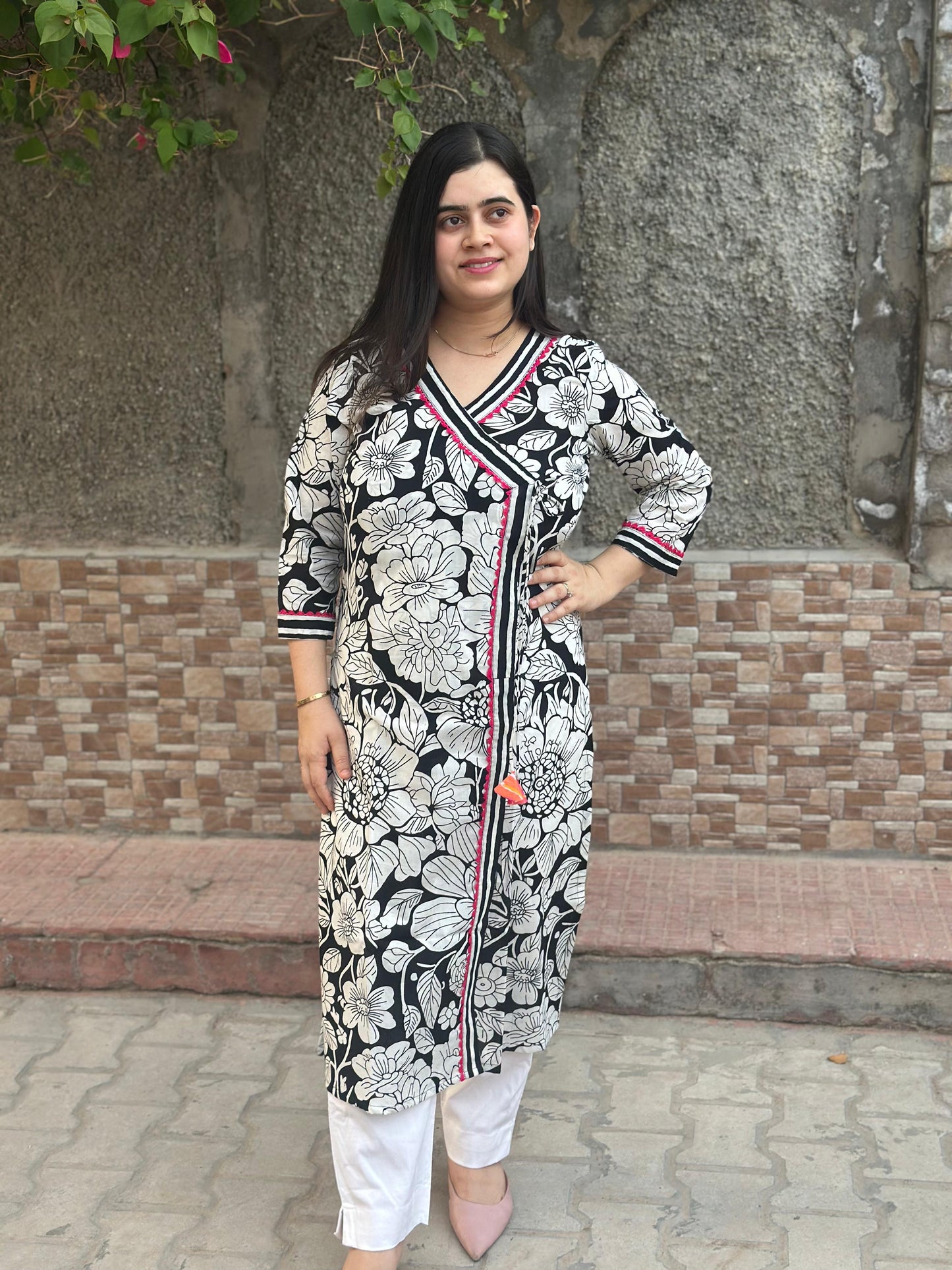 Airy Cotton Kurti for women black