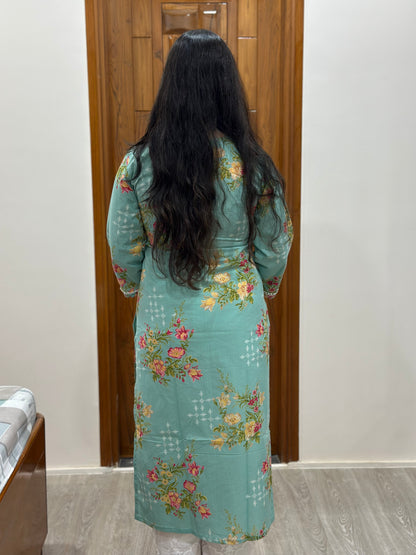 Gulmohar Cotton kurti for women floral