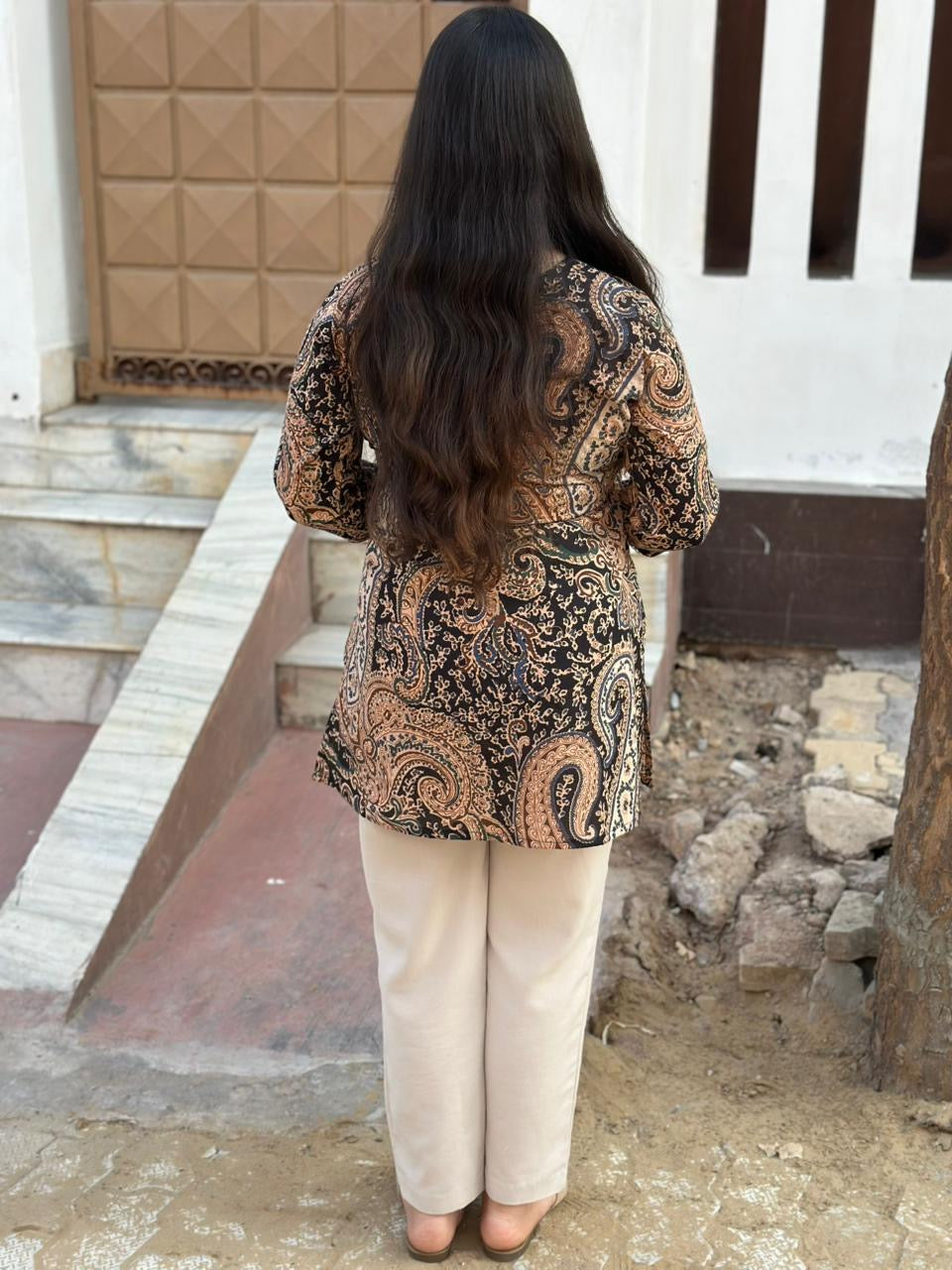 Short Cotton tunics for women Black