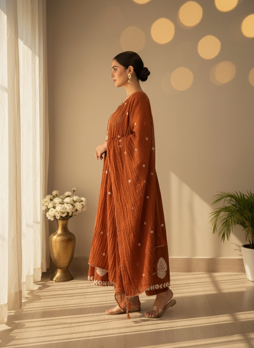 Premium Cotton kurta set for women with dupatta