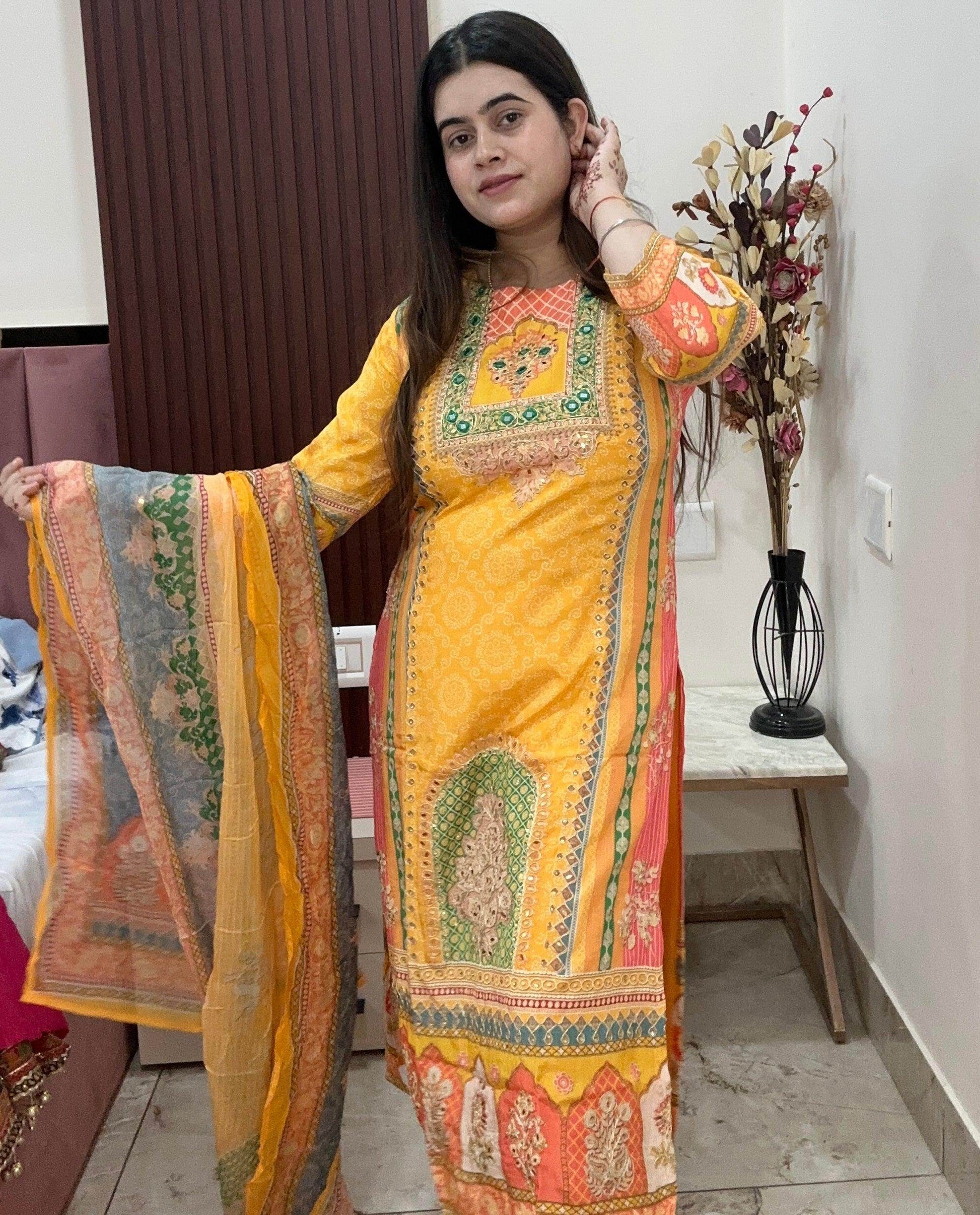 Modal Silk Suit For Women - Vijay Laxmi