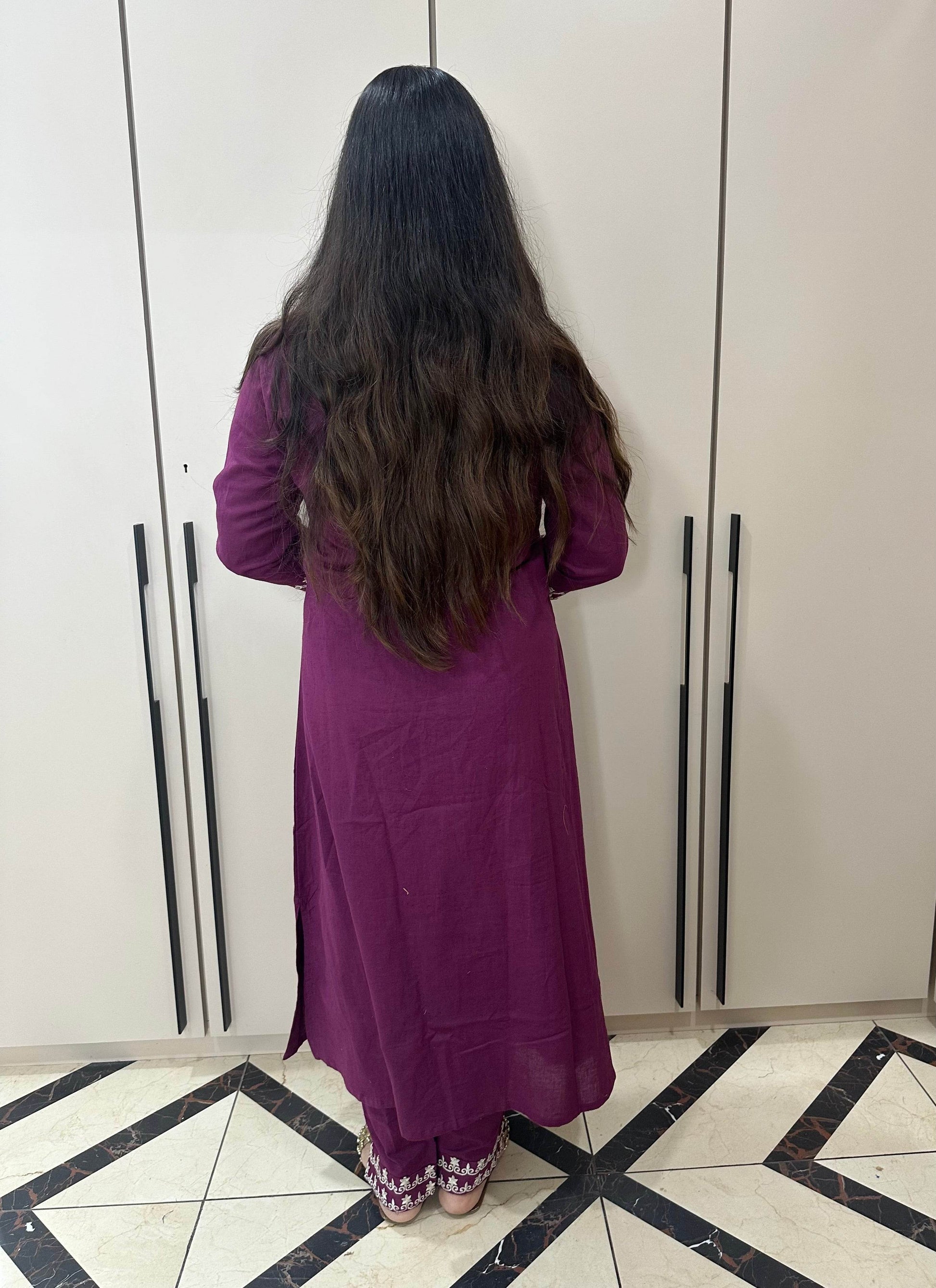 Cotton kurta set with pants - Vijay Laxmi