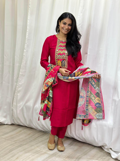 Silk suit For Women - Vijay Laxmi