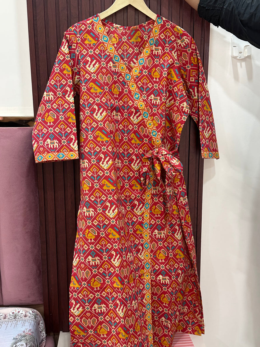 Ada pure cotton patola print kurti for women