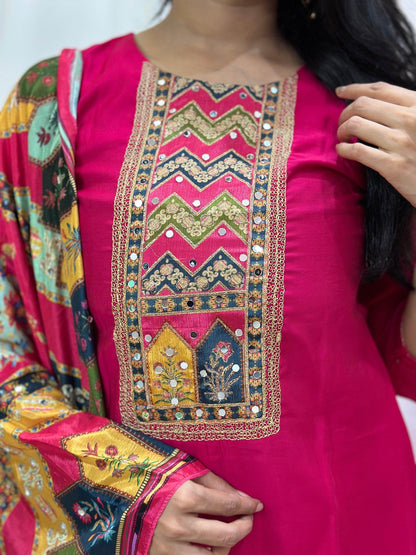 Silk suit For Women - Vijay Laxmi