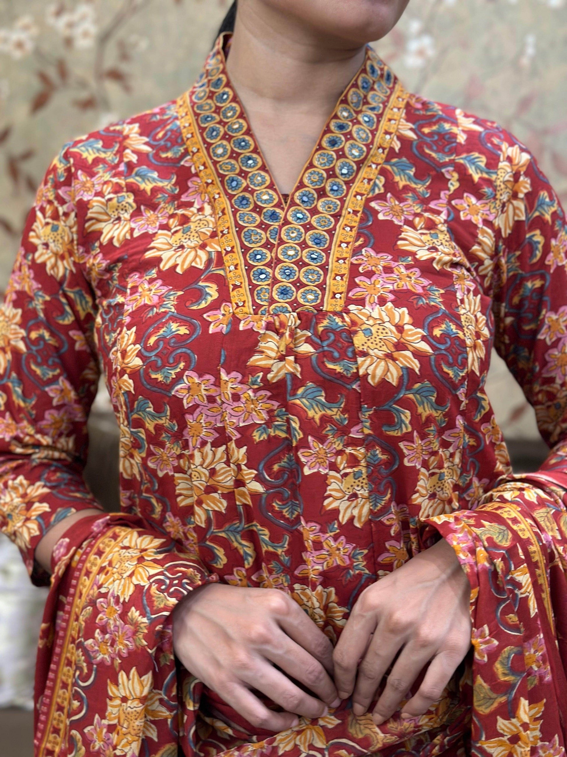 Bagru Print Cotton Suit - Vijay Laxmi