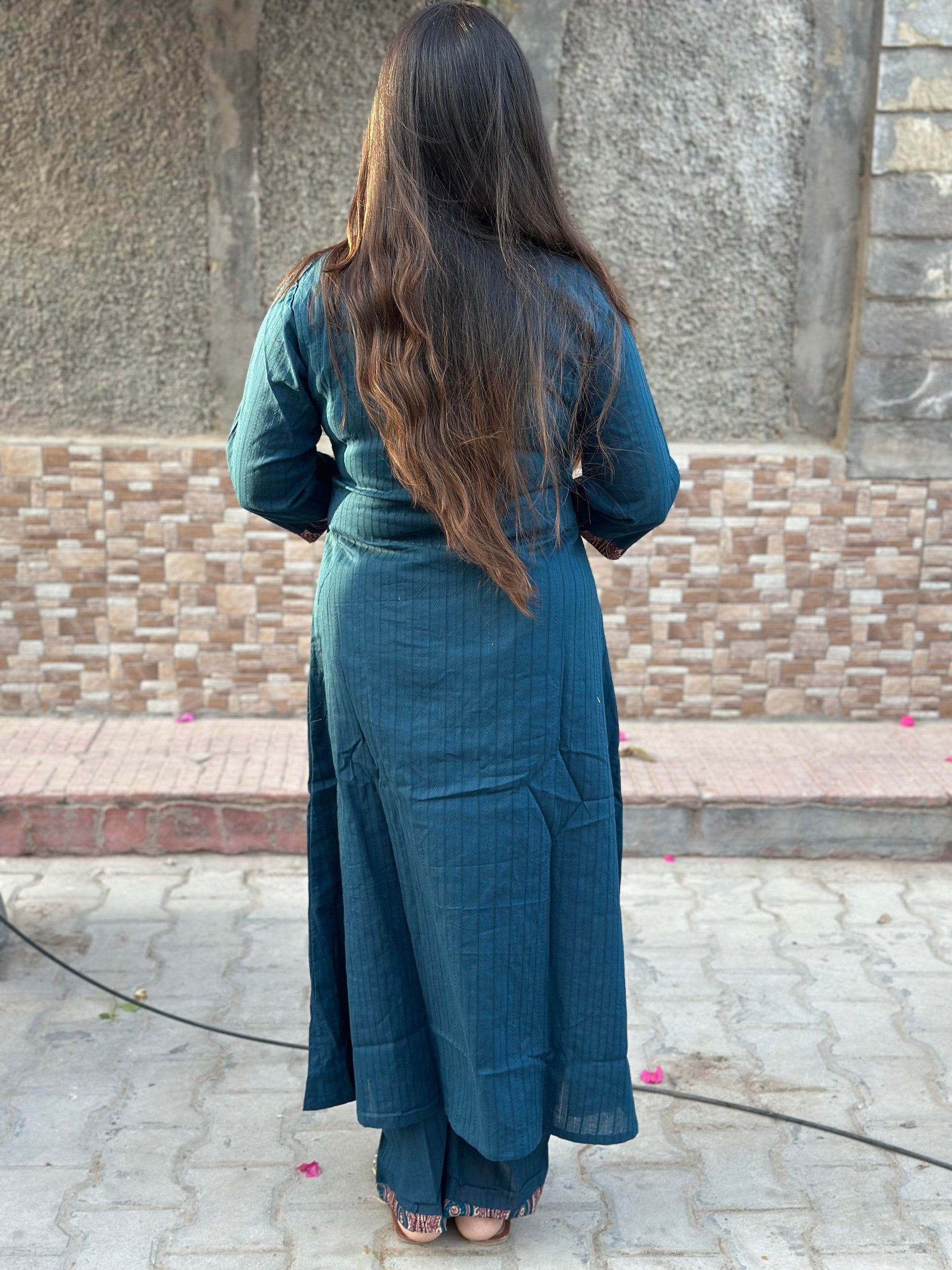 Ajrakh Cotton kurta Set - Vijay Laxmi