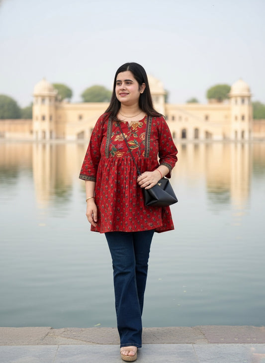 Short Cotton tunics for women