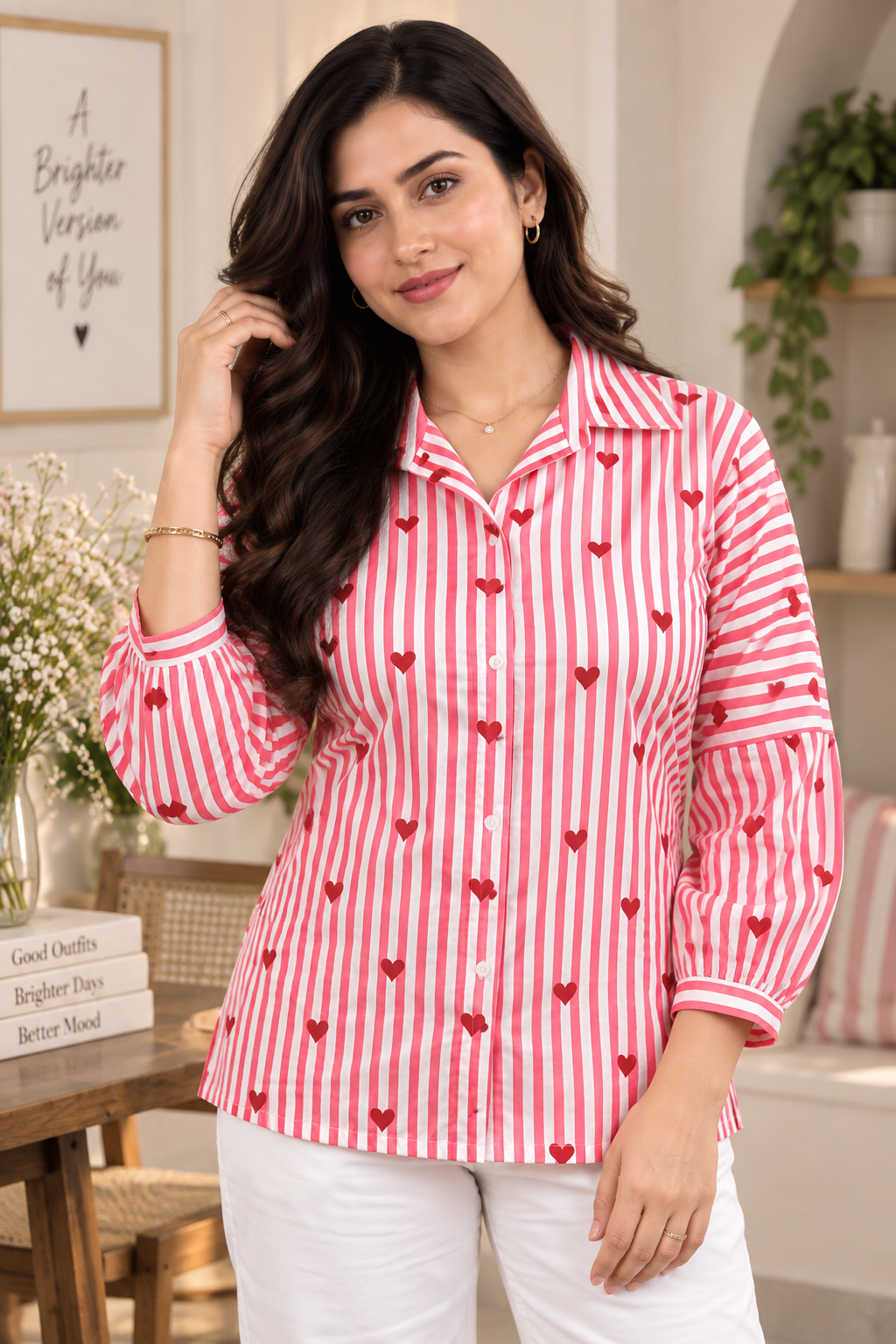 Pure cotton strips shirt